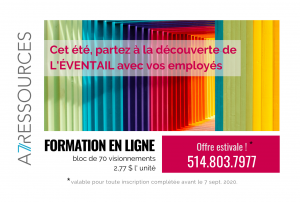 Promo estivale 2020 : L'ÉVENTAIL