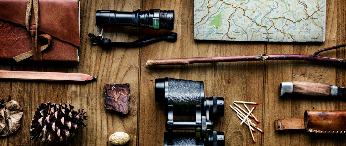 Outils d'exploration sur un bureau